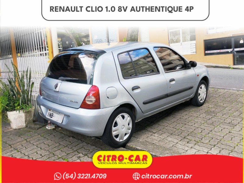 CLIO 1.0 AUTHENTIQUE 8V GASOLINA 4P MANUAL - 2006 - CAXIAS DO SUL