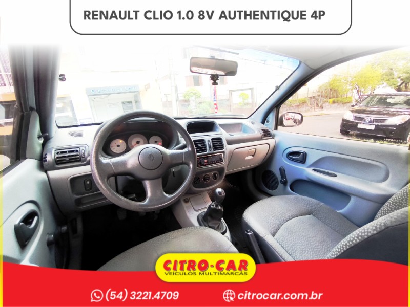 CLIO 1.0 AUTHENTIQUE 8V GASOLINA 4P MANUAL - 2006 - CAXIAS DO SUL