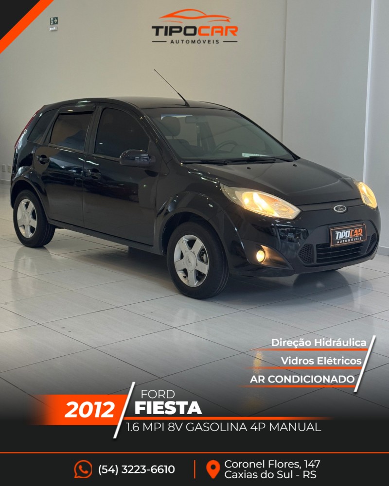 fiesta 1.6 mpi 8v gasolina 4p manual 2012 caxias do sul