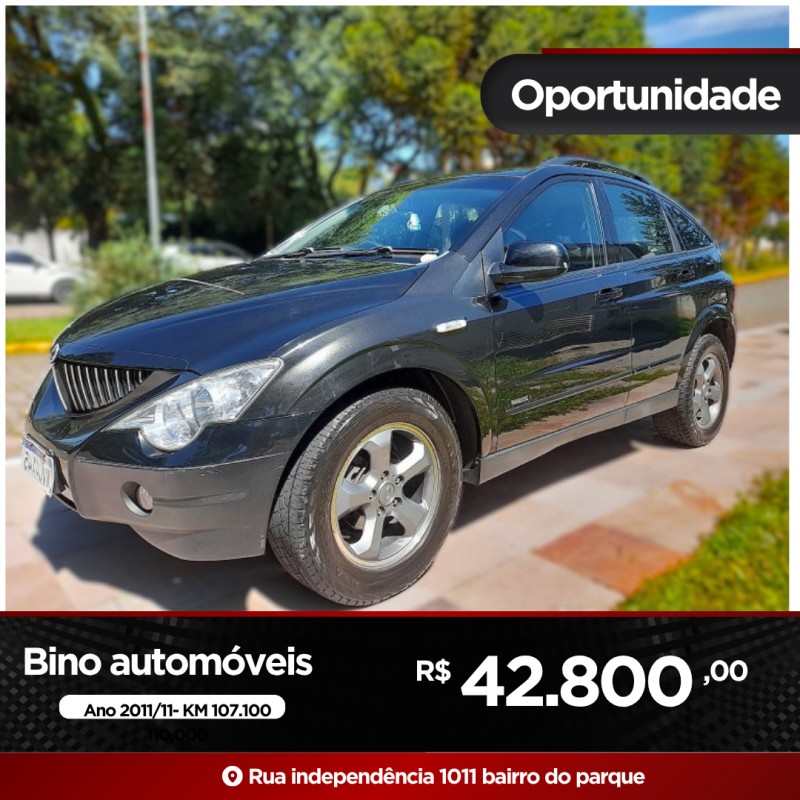 actyon 2.3 glx 4x2 16v 150cv gasolina 4p automatico 2011 farroupilha