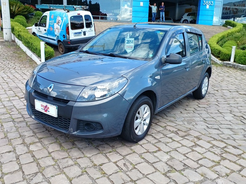 SANDERO 1.0 AUTHENTIQUE 16V FLEX 4P MANUAL - 2014 - FLORES DA CUNHA