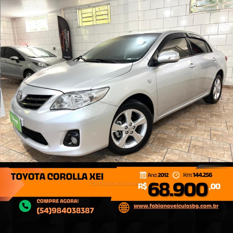 corolla 2.0 xei 16v flex 4p automatico 2012 bento goncalves