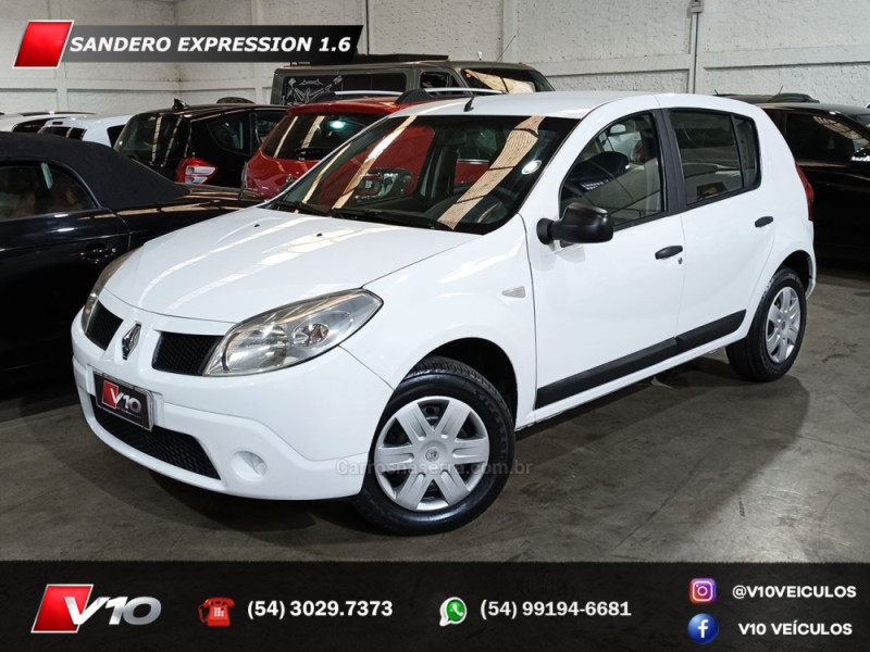 sandero 1.6 expression 8v flex 4p manual 2010 caxias do sul