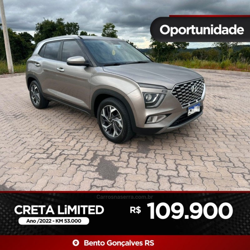 creta 1.0 12v flex limited kappa automatico 2022 carlos barbosa