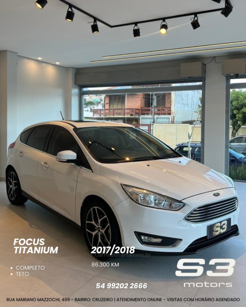 focus 2.0 titanium 16v flex 4p automatico 2018 caxias do sul