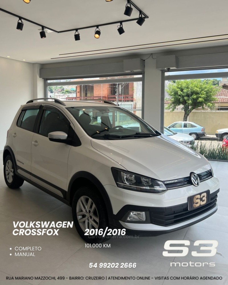 crossfox 1.6 mi flex 8v 4p manual 2016 caxias do sul