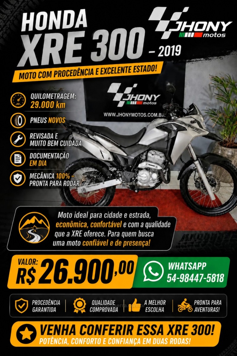 xre 300 abs 2019 caxias do sul