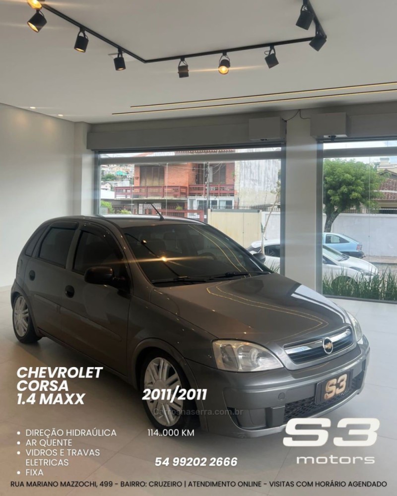 CORSA 1.4 MPFI MAXX 8V FLEX 4P MANUAL - 2011 - CAXIAS DO SUL