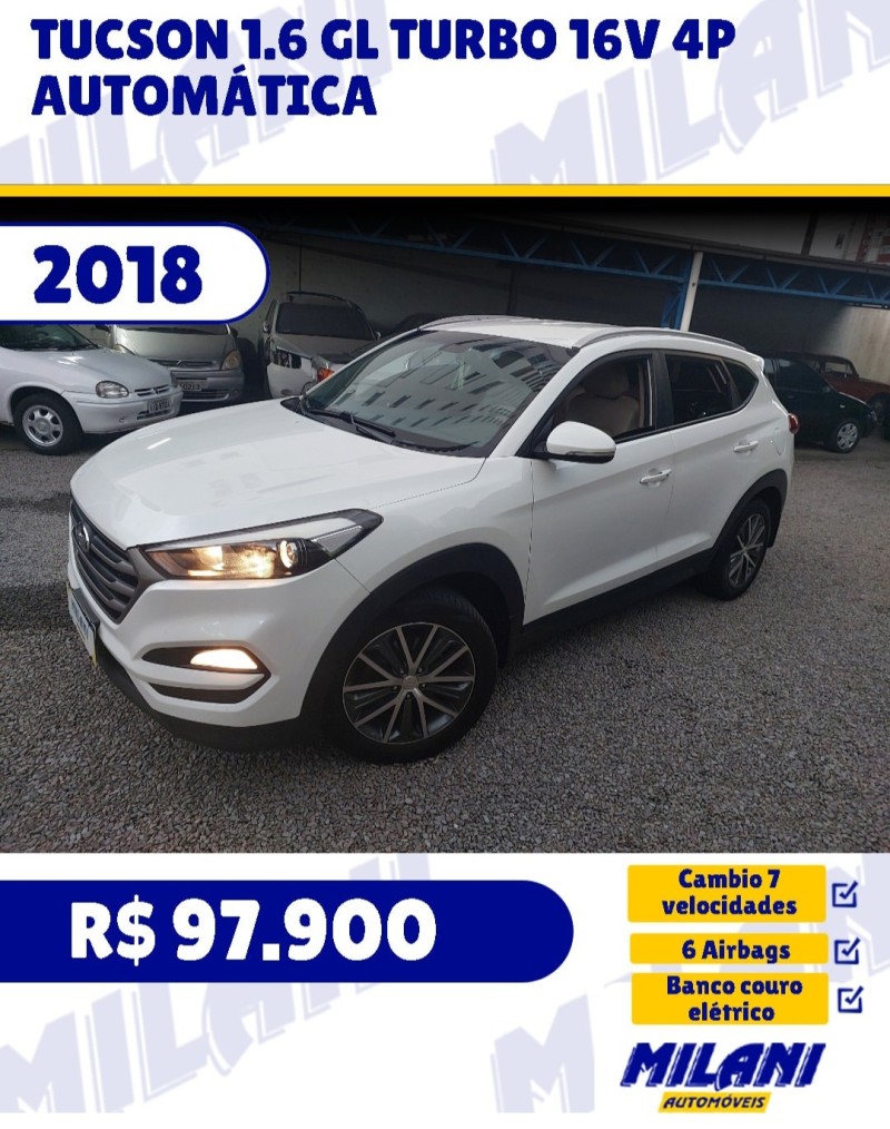 tucson 1.6 gl turbo 16v 4p automatica 2018 bento goncalves