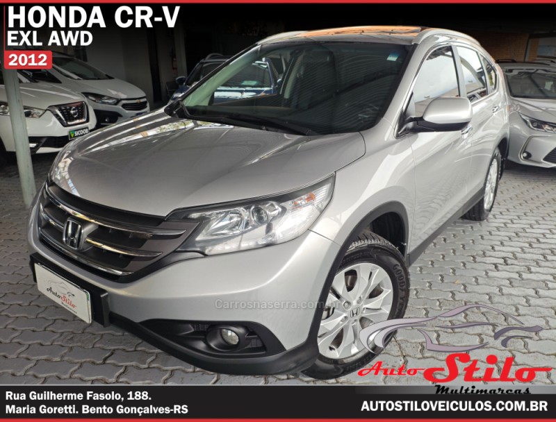 crv 2.0 exl 4x4 16v gasolina 4p automatico 2012 bento goncalves