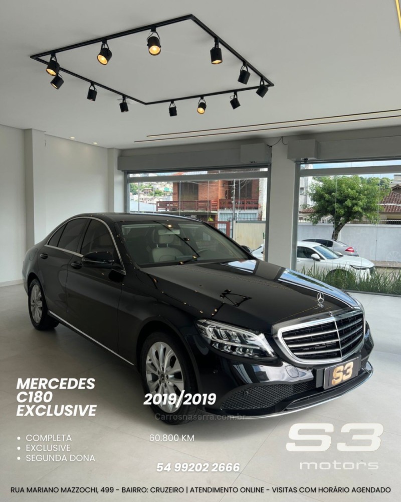 c 180 1.6 cgi exclusive 16v turbo gasolina 4p automatico 2019 caxias do sul