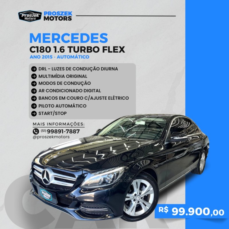 c 180 1.6 cgi 16v turbo flex 4p automatico 2015 canoas