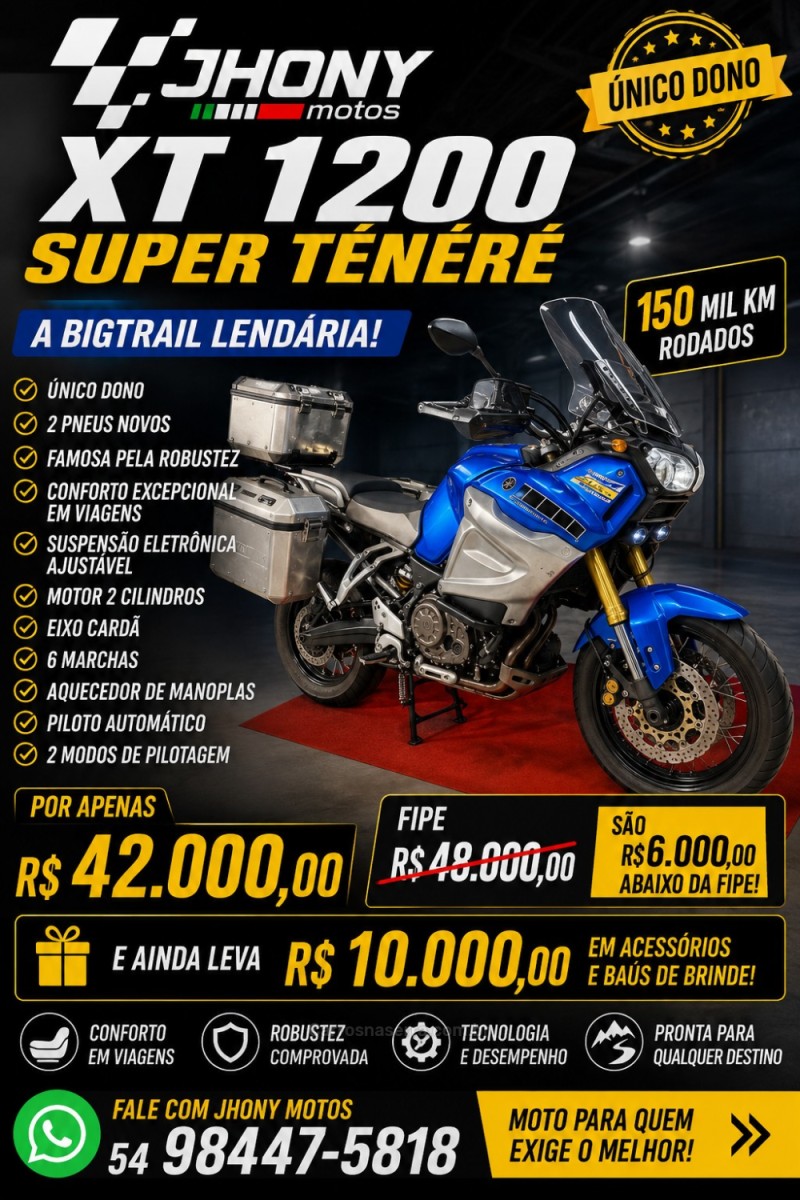 xt1200z super tenere 2013 caxias do sul