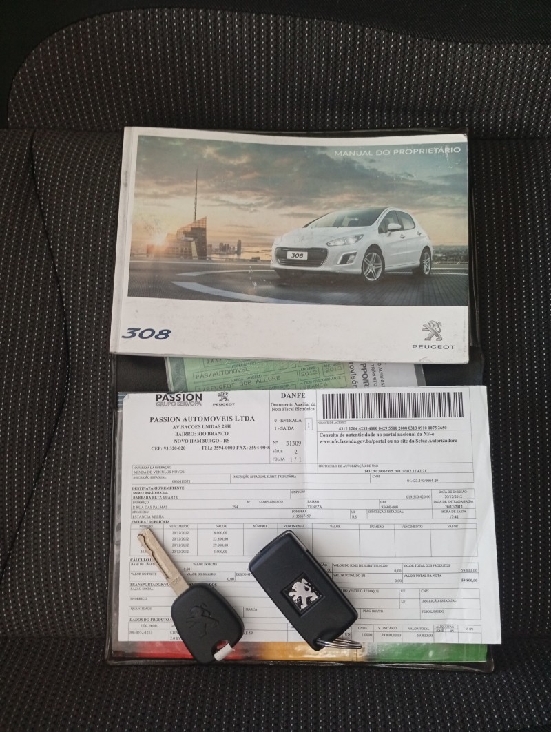 308 2.0 ALLURE 16V FLEX 4P MANUAL - 2013 - CAXIAS DO SUL