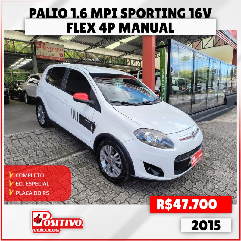 palio 1.6 mpi sporting 16v flex 4p manual 2015 caxias do sul