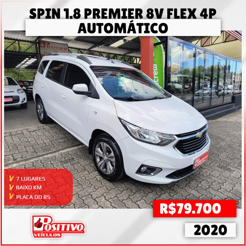 SPIN 1.8 PREMIER 8V FLEX 4P AUTOMÁTICO - 2020 - CAXIAS DO SUL