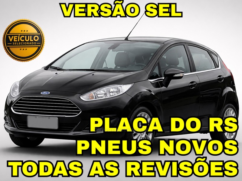 fiesta 1.6 sel hatch 16v flex 4p automatico 2017 novo hamburgo