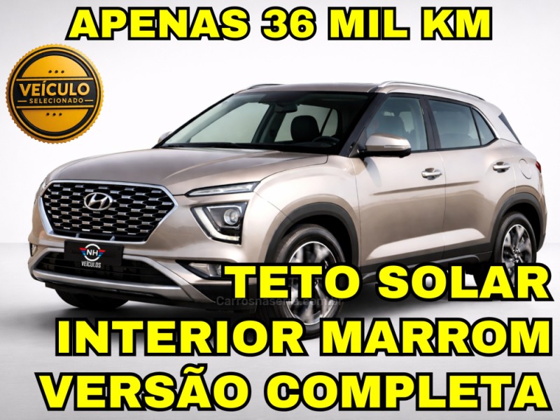 creta 1.0 platinum turbo 12v flex 4p automatico 2022 novo hamburgo