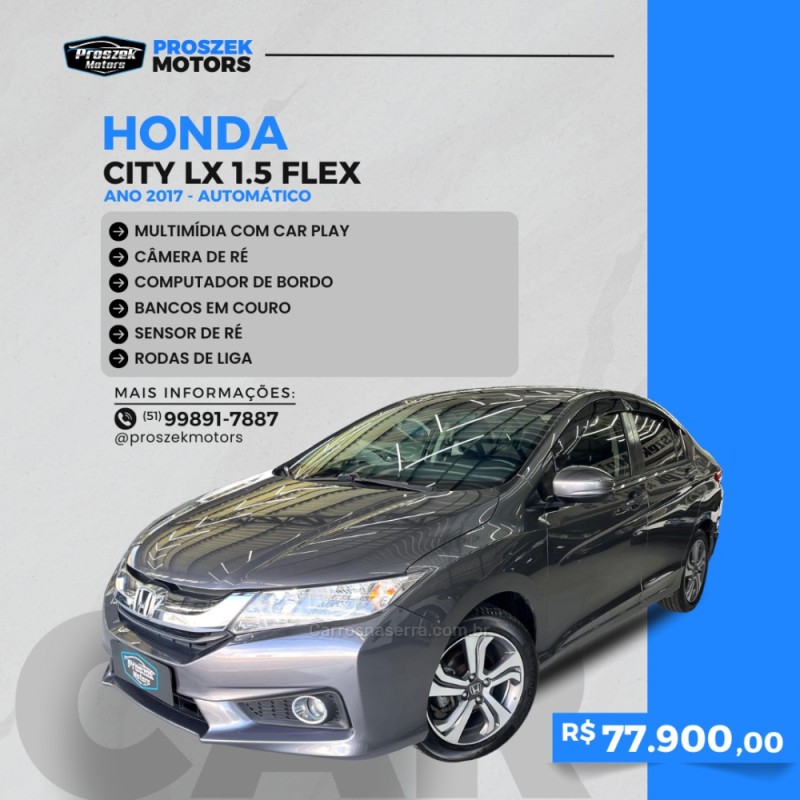 city 1.5 lx 16v flex 4p automatico 2017 canoas