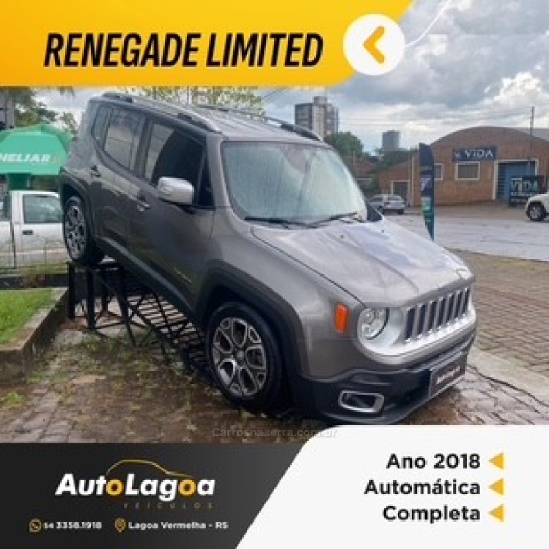 renegade 1.8 16v flex 4p automatico 2018 lagoa vermelha