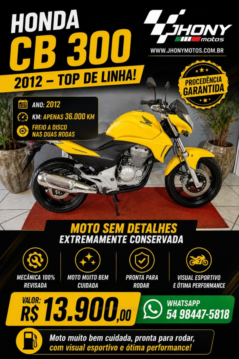 cb 300r  2013 caxias do sul