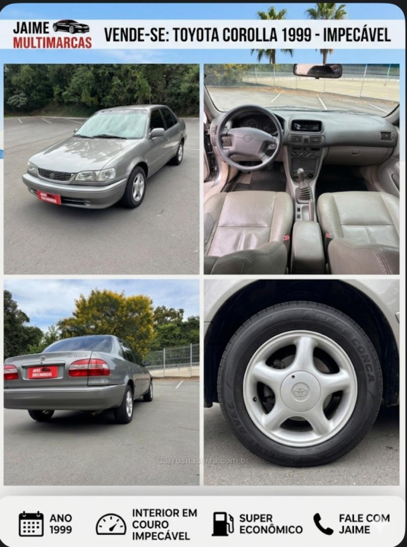corolla 1.8 xei 16v flex 4p manual 2002 bento goncalves