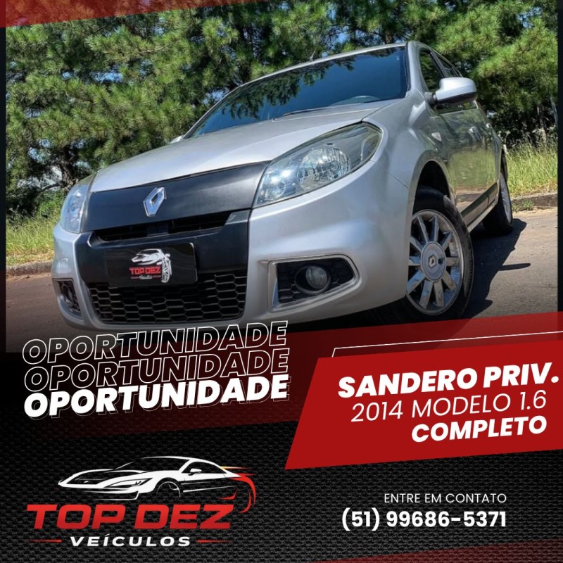 sandero 1.6 privilege 16v flex 4p manual 2014 sao sebastiao do cai