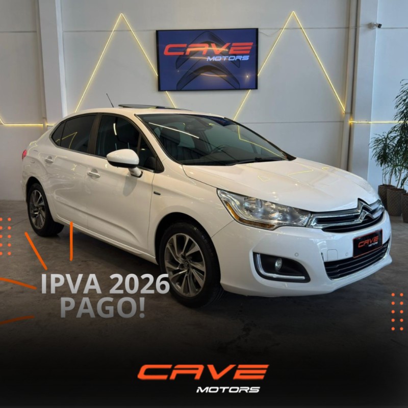 c4 lounge 1.6 exclusive 16v turbo flex 4p automatico 2016 caxias do sul