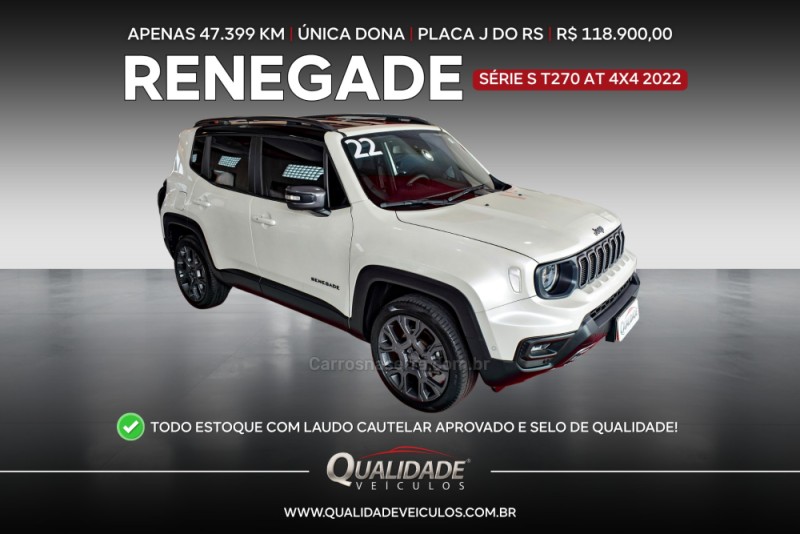 RENEGADE 1.3 S T270 16V TURBO FLEX 4X4 4P AUTOMÁTICO