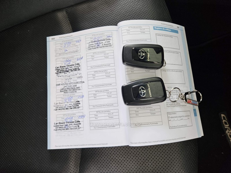 COROLLA 2.0 XEI 16V FLEX 4P AUTOMÁTICO - 2022 - TAPEJARA