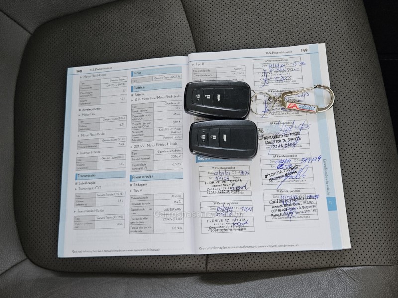 COROLLA 1.8 ALTIS PREMIUM 16V HÍBRIDO 4P AUTOMÁTICO - 2021 - TAPEJARA