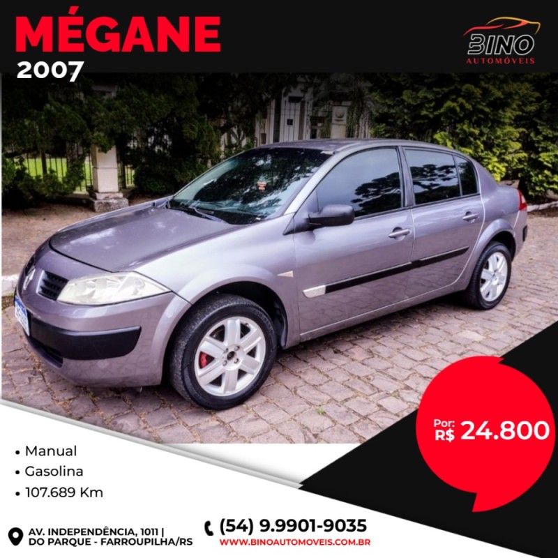 megane 1.6 expression 16v flex 4p manual 2007 farroupilha