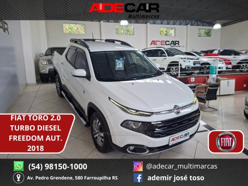 toro 2.0 16v turbo diesel freedom 4wd at9 automatico 2018 farroupilha
