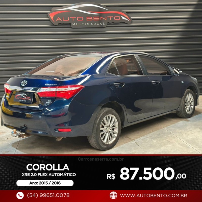 COROLLA 2.0 CROSS XRE 16V FLEX 4P AUTOMÁTICO - 2016 - BENTO GONçALVES