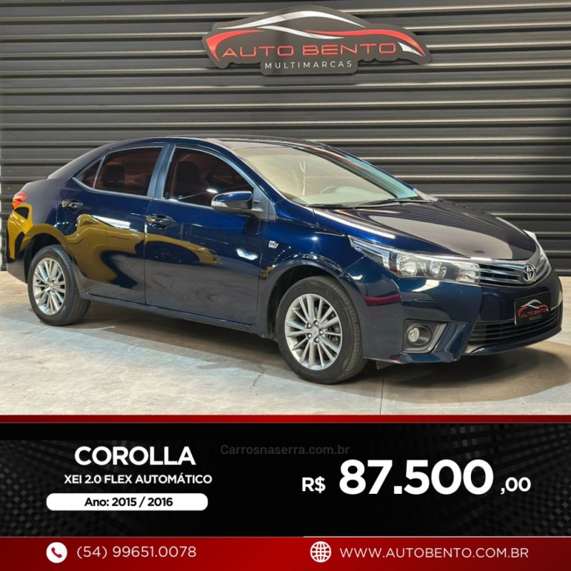 COROLLA 2.0 XEI 16V FLEX 4P AUTOMÁTICO
