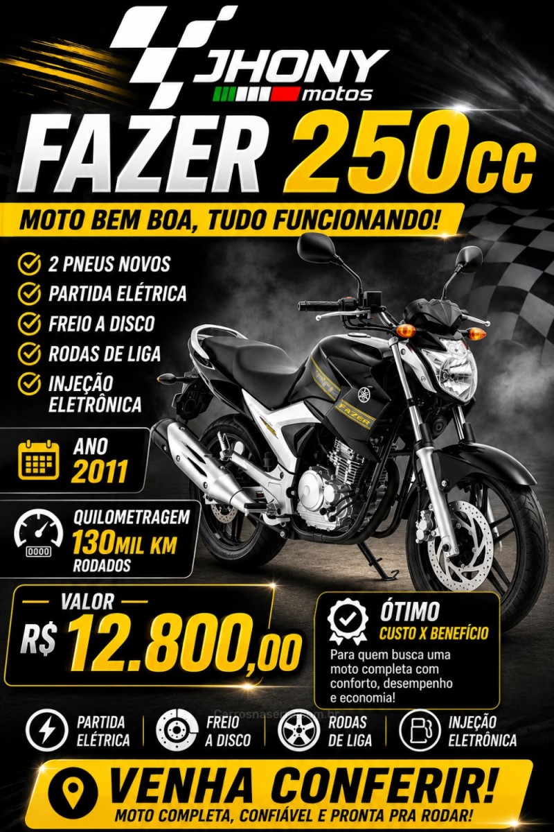 fazer ys 250 2011 caxias do sul