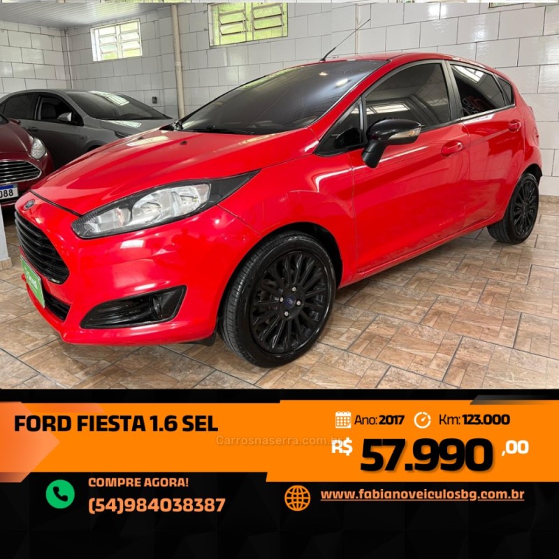 fiesta 1.6 sel hatch 16v flex 4p manual 2017 bento goncalves