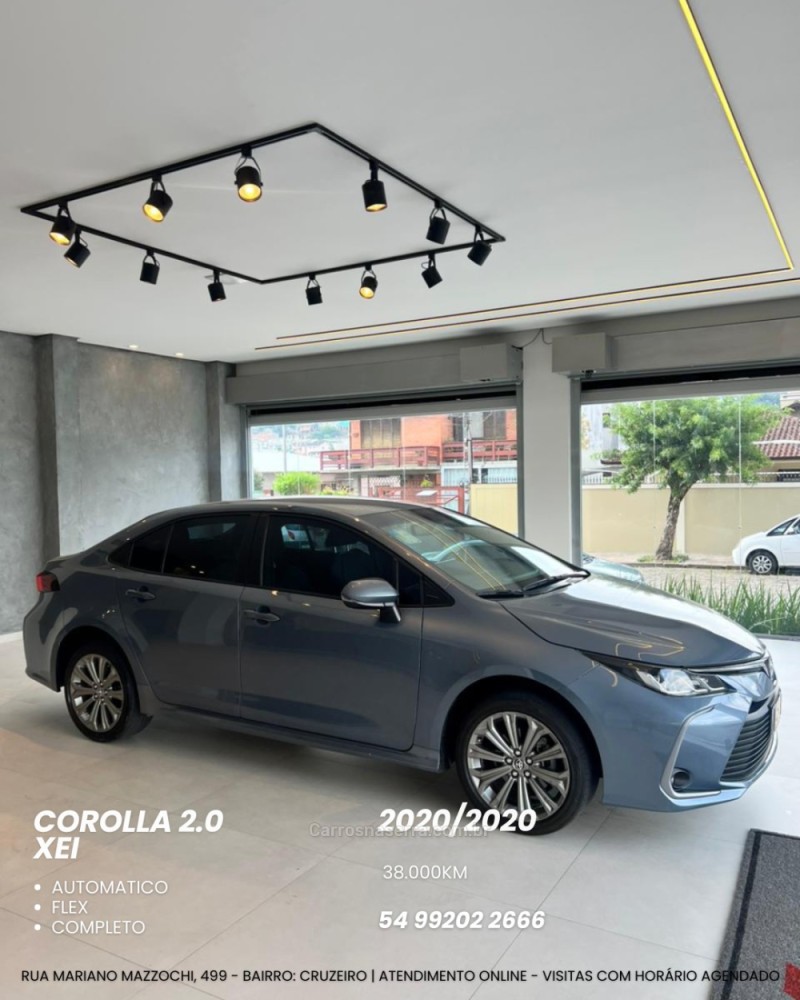corolla 2.0 xei 16v flex 4p automatico 2020 caxias do sul