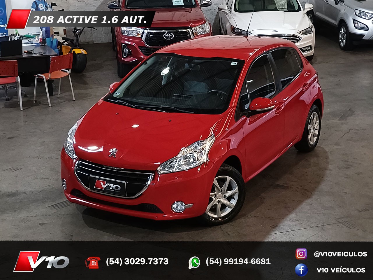 PEUGEOT - 208 - 2015/2015 - Vermelha - R$ 41.900,00