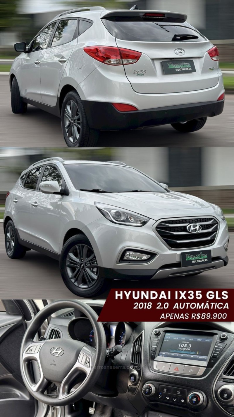 IX35 2.0 GL 4X2 16V FLEX 4P AUTOMÁTICO - 2018 - NOVO HAMBURGO