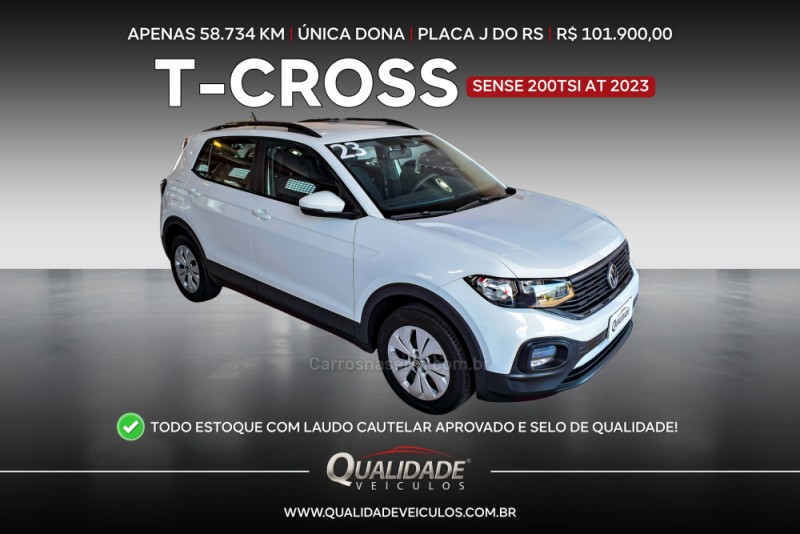 t cross 1.0 tsi 200 sense automatico 2023 santa cruz do sul