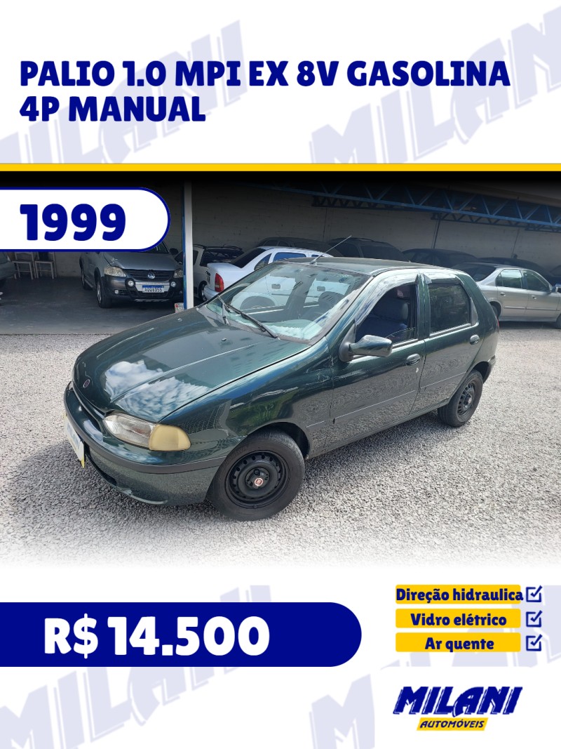 palio 1.0 mpi ex 8v gasolina 4p manual 1999 bento goncalves