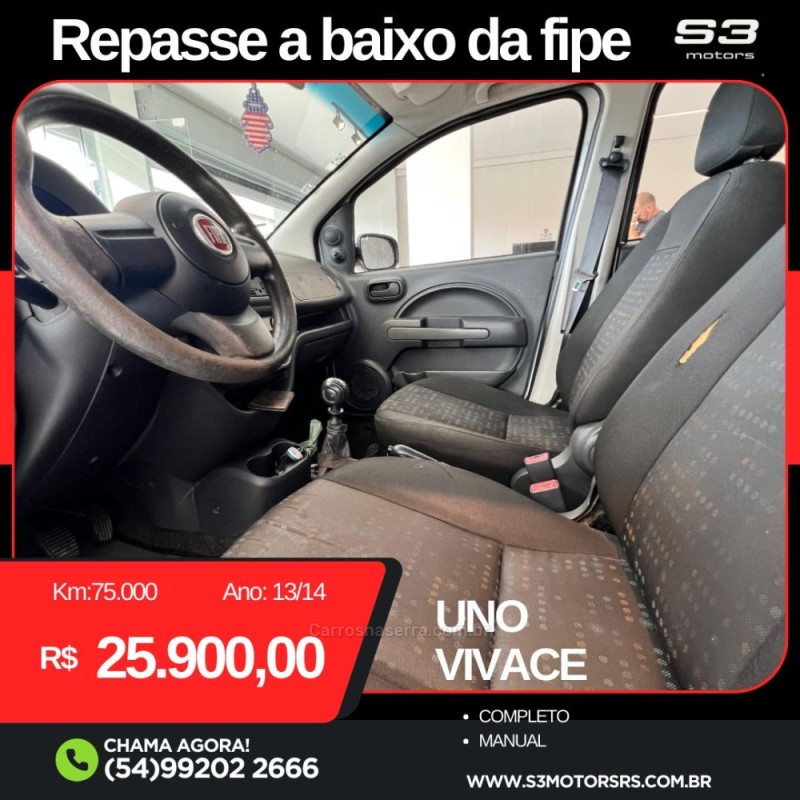 UNO 1.0 EVO VIVACE 8V FLEX 4P MANUAL - 2014 - CAXIAS DO SUL