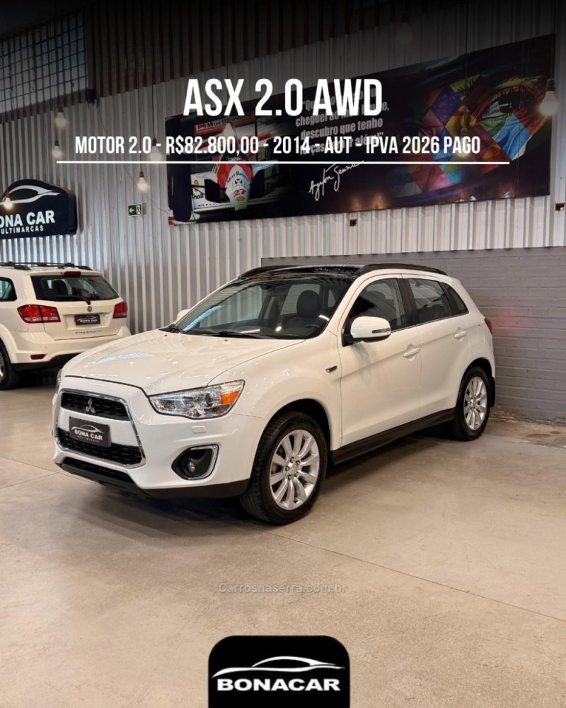 ASX 2.0 4X4 AWD 16V GASOLINA 4P AUTOMÁTICO - 2014 - CAXIAS DO SUL