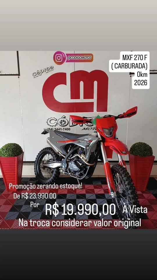 MXF - 270F - 2026/2026 - Cinza - R$ 19.990,00