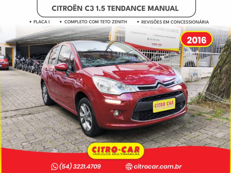 c3 1.5 tendance 8v flex 4p manual 2016 caxias do sul