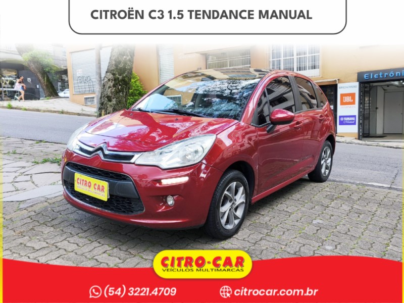 C3 1.5 TENDANCE 8V FLEX 4P MANUAL - 2016 - CAXIAS DO SUL