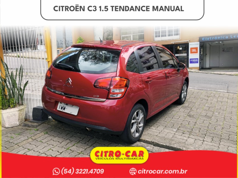 C3 1.5 TENDANCE 8V FLEX 4P MANUAL - 2016 - CAXIAS DO SUL