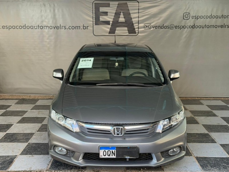 CIVIC 1.8 LXS 16V FLEX 4P AUTOMÁTICO - 2014 - NOVA PRATA