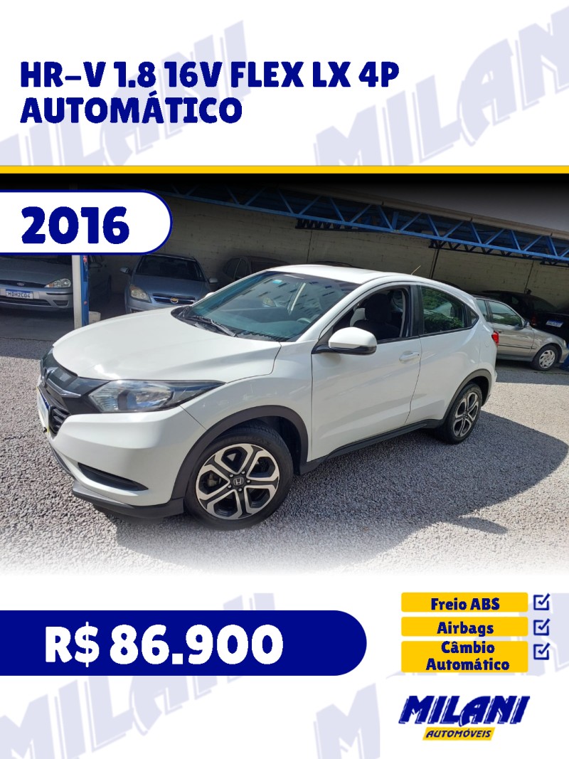 hr v 1.8 16v flex lx 4p automatico 2016 bento goncalves